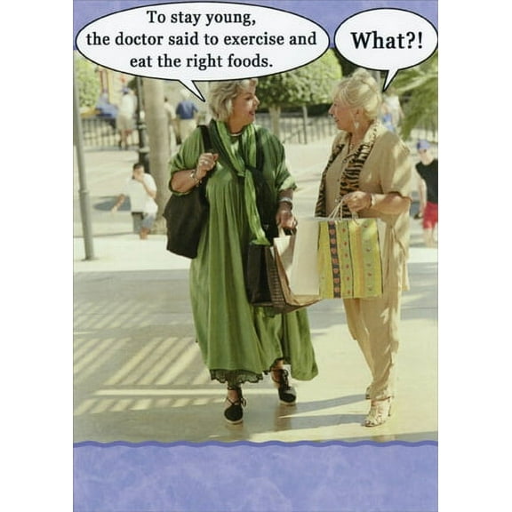 Recycled Paper Greetings To Stay Young Funny / Humorous Birthday Card