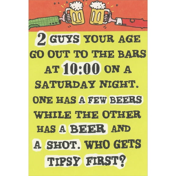 Recycled Paper Greetings Two Guys Funny / Humorous Birthday Card