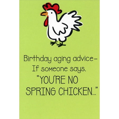 Recycled Paper Greetings You're No Spring Chicken Humorous / Funny Birthday Card