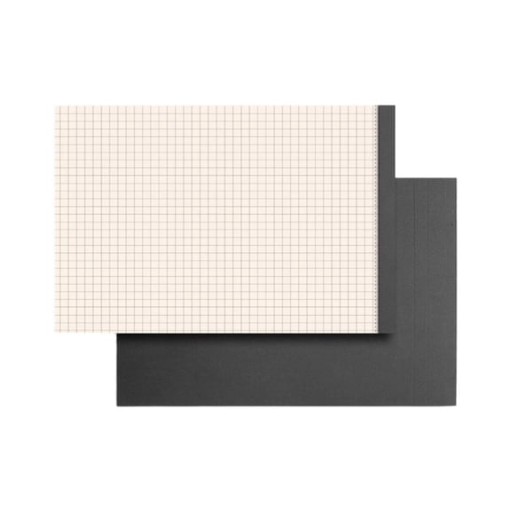 Recycled Paper Notebook Writing Pad Tear Resistant Sheets Blank Grid Lined Form