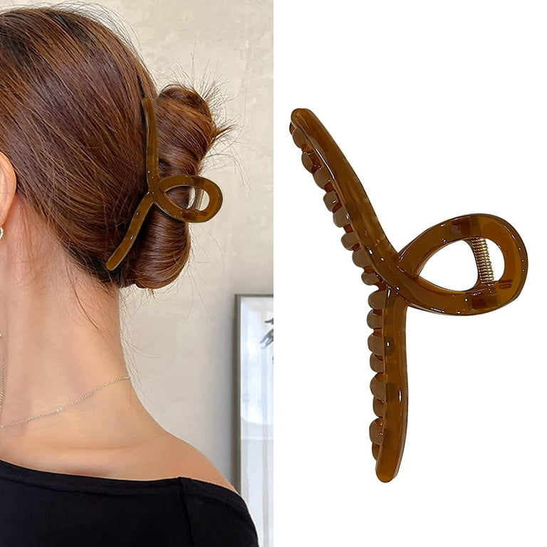 HAIR CLAW LARGE SOFT BROWN