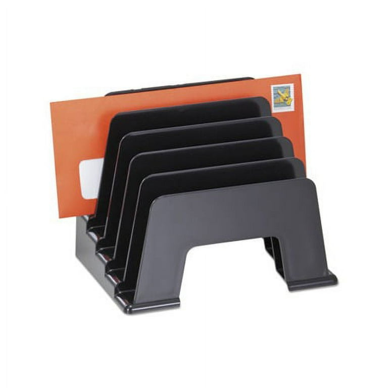 Recycled Plastic Incline Sorter, 5 Sections, DL to A5 Size Files, 8 Recycled Plastic Incline Sorter, 5 Sections, DL to A5 Size Files, 8