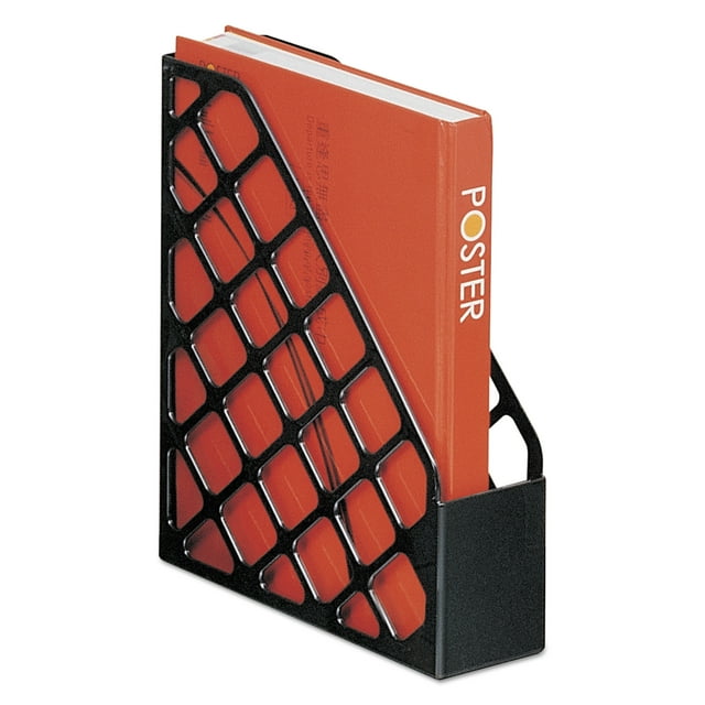 Recycled Plastic Magazine File, 11 3/4 X 3 X 9 1/2, Black | Bundle of 5 Each