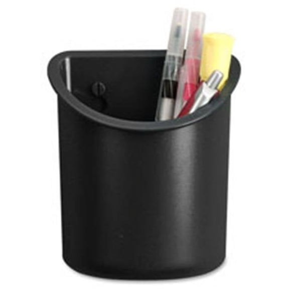 Recycled Plastic Mounting Pencil Cup, Black