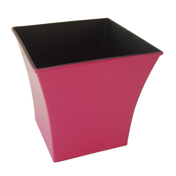 Recycled Plastic Planter - Hot Pink - 7.25 in. Square Tapered