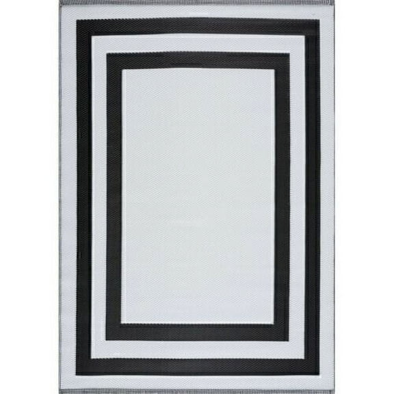 Recycled Reversible Indoor Outdoor Plastic Area Rug