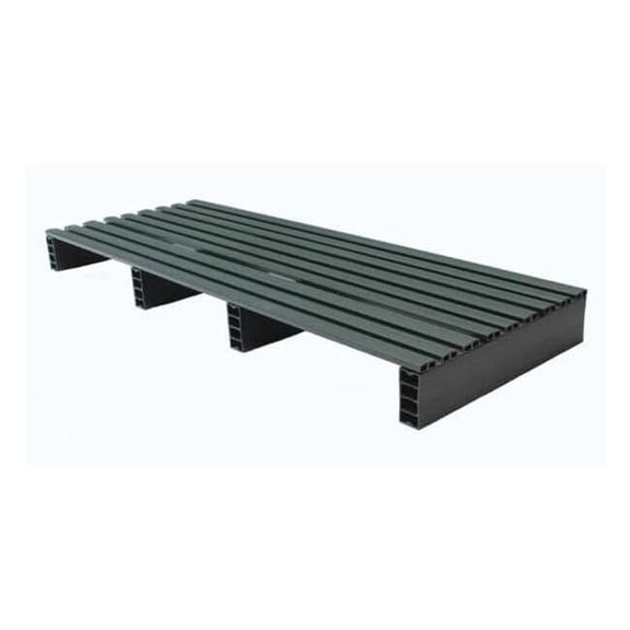 Recycled Rigid PVC Pallet, 18 in L, 48 in W, 4 in H, 500 lb Dynamic 05000235