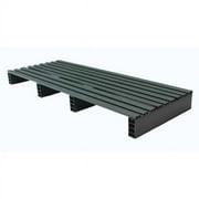 ZORO SELECT Recycled Rigid PVC Pallet, 18 in L, 48 in W, 4 in H, 500 lb Dynamic