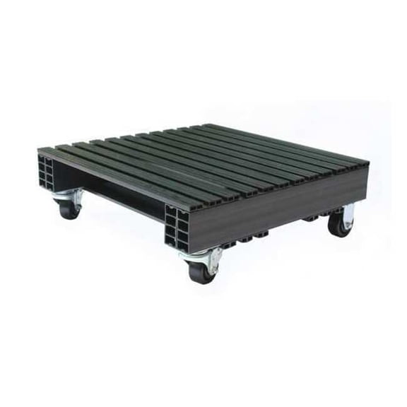 Recycled Rigid PVC Pallet, 24 in L, 24 in W, 9 in H, 1,500 lb Dynamic