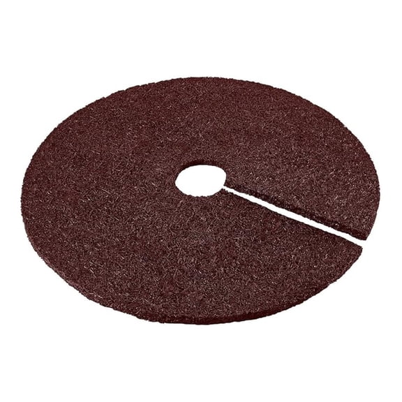 Recycled Rubber Mulch Tree Ring Weed Barrier Protector, Red, 36 Inches