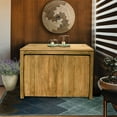 thumbnail image 1 of Recycled Teak Wood Solo Buffet with 2 Doors, 1 of 5