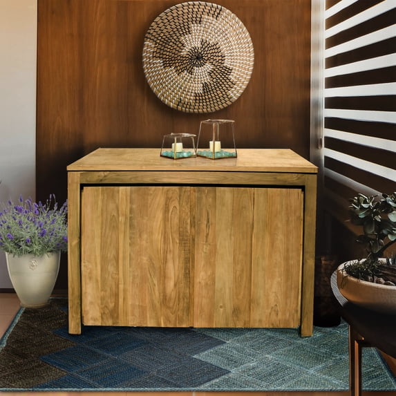 Recycled Teak Wood Solo Buffet with 2 Doors