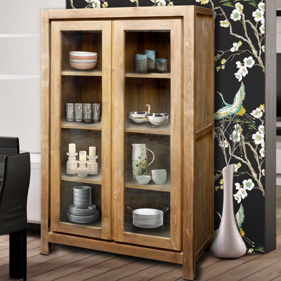 Recycled Teak Wood Solo Cupboard / Bookcase