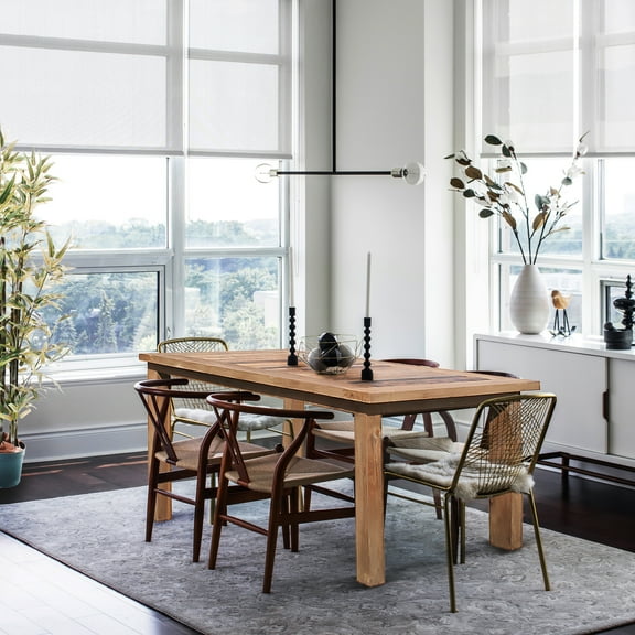 Recycled Teak Wood Tuscany Dining Table, 79 inch