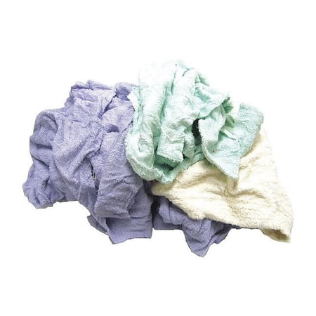 Recycled Terry Cloth Rags 25 lb. Varies, Assorted 515-25N