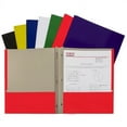 thumbnail image 1 of Recycled Two-Pocket Paper Portfolio Folder with Prongs, Assorted Colors, Pack of 48, 1 of 1