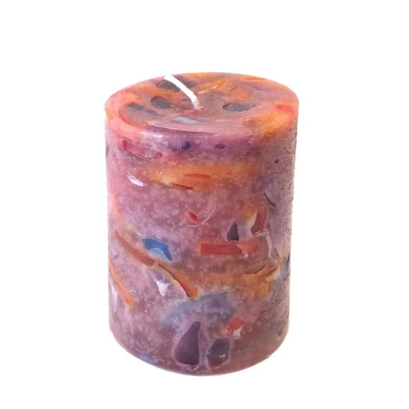 Recycled Wax Pillar Candle - 3x4