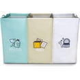 thumbnail image 1 of Recycling Bags,Separate Recycling Waste Bin Bags for Kitchen Home,Trash and Recycle Bin Combo,Reusable Waterproof,Kitchen Gifts Mothers Day Gifts for Mom Wife Grandma,42 Gallon,3Pack, 1 of 3