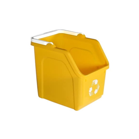 Recycling Bin 6 Gallon Stackable Recycle Bin for Kitchen, Home, Garage ...