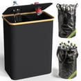 thumbnail image 1 of Recycling Bin for Kitchen Indoor Home, Large 26 Gallon 100L Recycle Bin with Lid Removeable Reusable Inner Bag Bottle Can Glass Waste Plastice Stickers,Black, 1 of 7