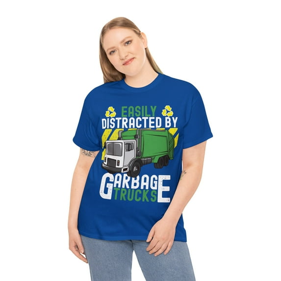 Recycling Trash Day Easily Distracted by Garbage Trucks T-shirt