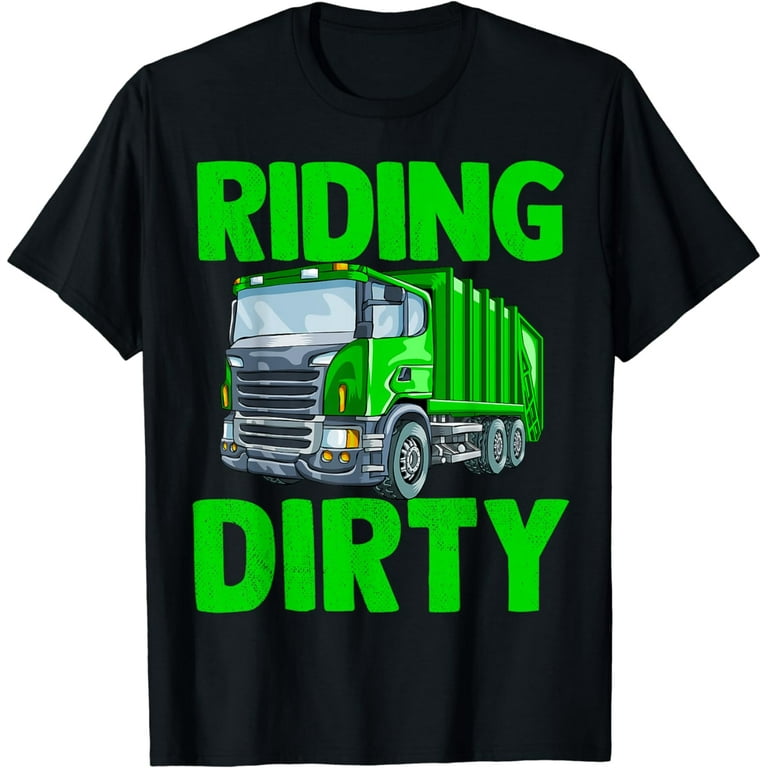 Recycling Trash Garbage Truck T Shirt Kids Men Riding Dirty T-Shirt Recycling Trash Garbage Truck T Shirt Kids Men Riding Dirty T-Shirt