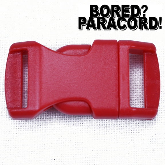 Red 1/2 Inch Buckle - 10 pack - Great for Paracord