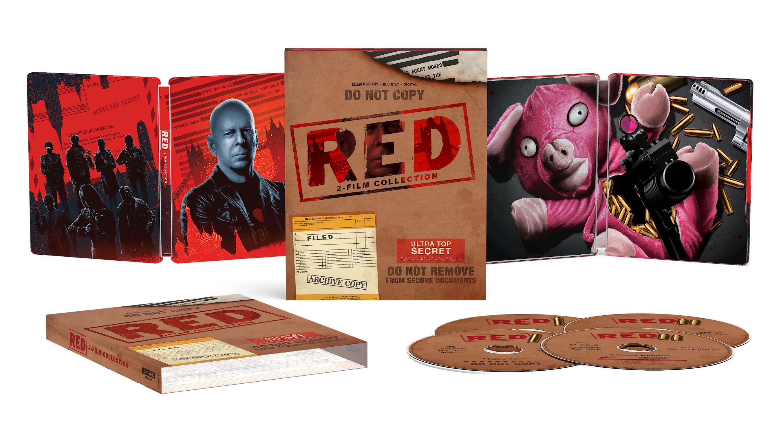 Red 1 &2 (Steelbook) (Walmart Exclusive) (4K Ultra HD + Blu-Ray + Digital Copy) - image 1 of 5