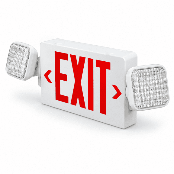 Red 1 Pack Double-sided LED Emergency Exit Sign with Large Light