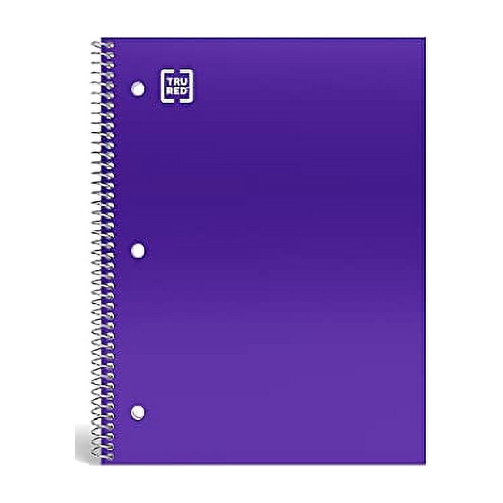 Red 1Subject Notebook 8 X 10.5Inch Wide Ruled 100 Sheets,