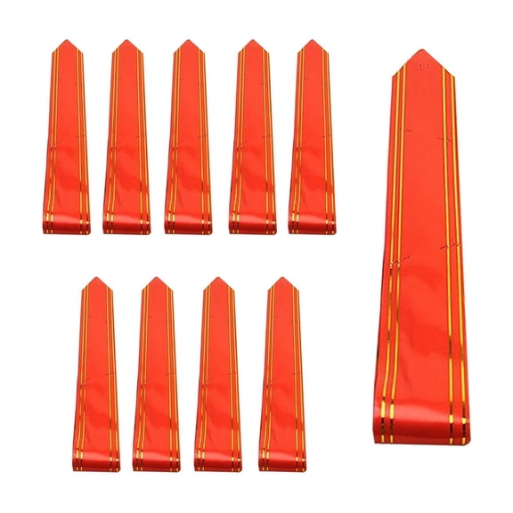 Red 10-Pack Pull Ribbon Diy Decoration Bow Maker For Wedding Christmas Birthday Party Decorations Plastic Tinsel Garland 0.09 Pounds