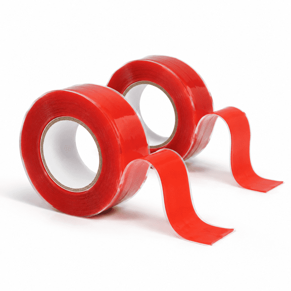 Red 10ft x 1in x 20mil Silicone Grip Tape Wrap for Handles, 2 Rolls