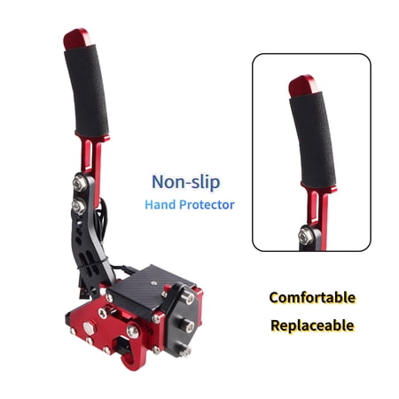 Red 14Bit PS4/PS5 USB3.0 SIM Handbrake for Racing Games Steering Wheel Stand G29
