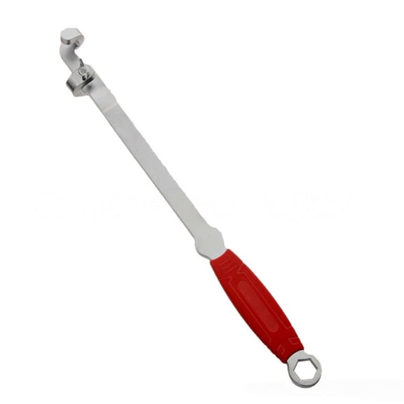 Red 15 Inch Wrench Extension Tool, Chrome Vanadium Steel Extender,For Mechanics, Increases Torque,For Hex And Socket Wrenches Up To 1 Inch, Long Handle Bar,For Tight Spaces(A)
