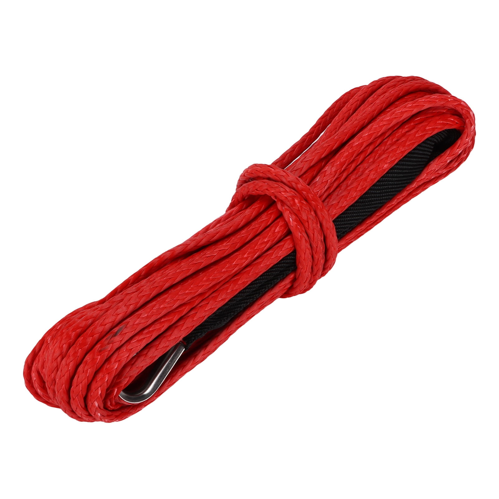 Red 15M Synthetic Rope 7700LBS Winch Cable Nylon Replacement for
