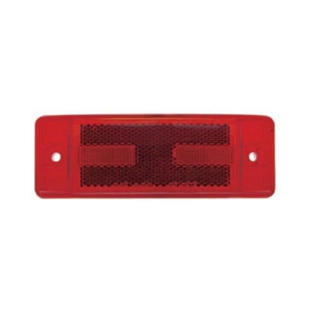 Red 16 LED 6" Truck RV Trailer Clearance Side Marker Light / Reflex Lens