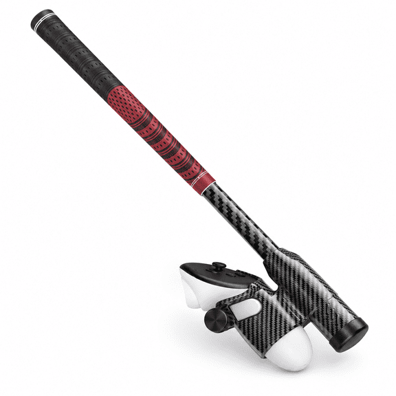 Red 17.5 Inch VR Golf Club Attachment for Quest 3/3S Right Controller