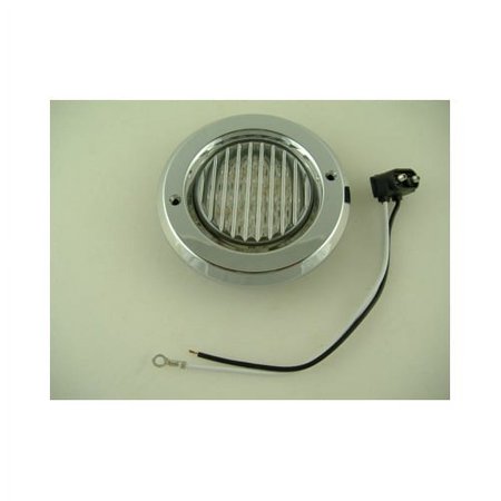 Red 2.5" Round 13 LED Trailer Side Marker Clearance Light Kit / Chrome Bezel