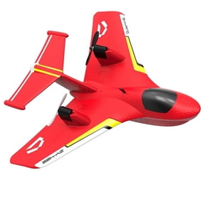 Red 2 Channel Remote Control Foam Airplane Water And Land Drone With Led Lights 30 Min Flight Time Rtf Plane For Beginners No Battery Required 302G