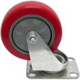 thumbnail image 1 of Red 2 Locking & 2 Non-Locking 4" Swivel Casters, 1 of 3