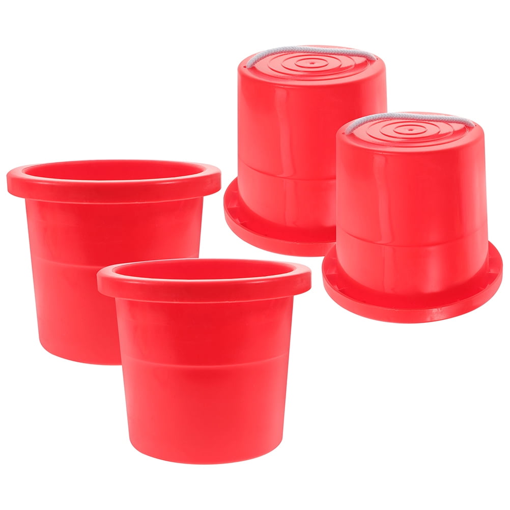 Red 2 Pairs Plastic Nylon Balancing Toy Out Door Games Children's