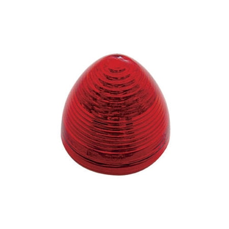 Red 2" Round 9 LED Truck Trailer Semi Side Marker Clearance Light Kit / Grommet