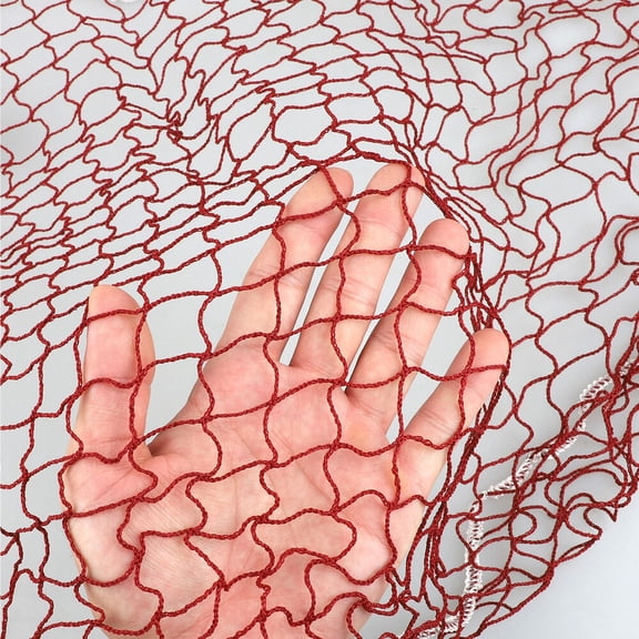 Red 20 x 2.5FT Tennis Volleyball Badminton Net Mesh For Beach Garden Indoor Outdoor Games