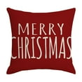 thumbnail image 1 of Red 2Pc Christmas Pillow Red Combo Gnome Happy Decoration Cushion Home Sofa Pillow Bedside Cushion Red Color 17.71In X 17.71In, 1 of 6