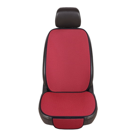 Red 2Pc Ventilation Car Seat Cushion And Backrest Set All Seasons Cool In Summer Warm In Winter Automotive Accessory Breathable Comfortable For Suv Truck Van