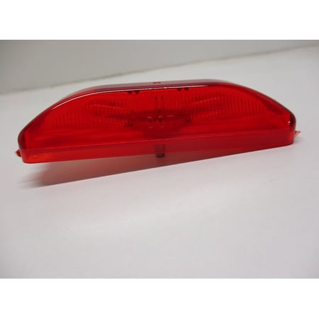 Red 3.75" Rectangle Incandescent Truck Camper Trailer Marker Clearance Light