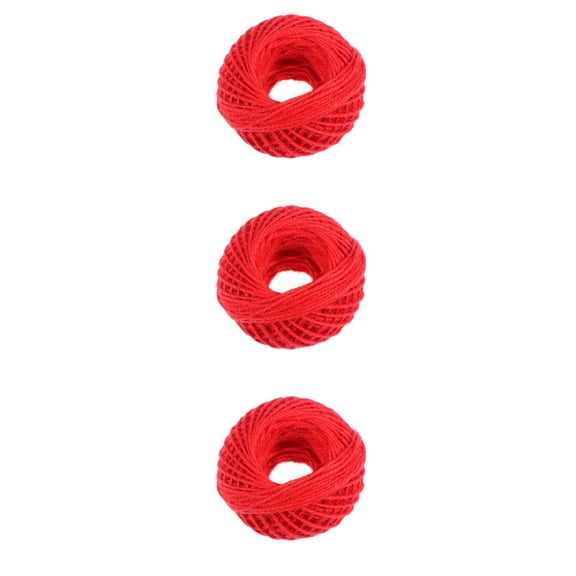 ifundom Red Colored Rope for Sewing and Crafting Multipurpose Jute Twine