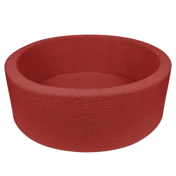 Red 35.4" Foam Ball Pit for Pets and Kids