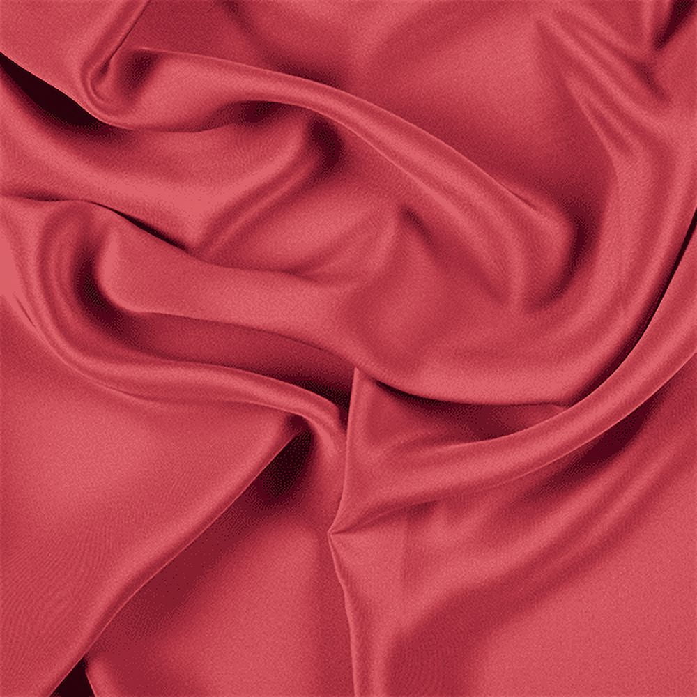 Red Color Crape Back Satin Fabric 57 Wide Silky Poly Usable for Apparel,  Accessories and Interior Designing. 