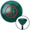 thumbnail image 1 of Red 4 Speed Shift Pattern - 4RDL Green Retro Metal Flake Shift Knob with M16 x 1.5 Insert Auto Brody, 1 of 1